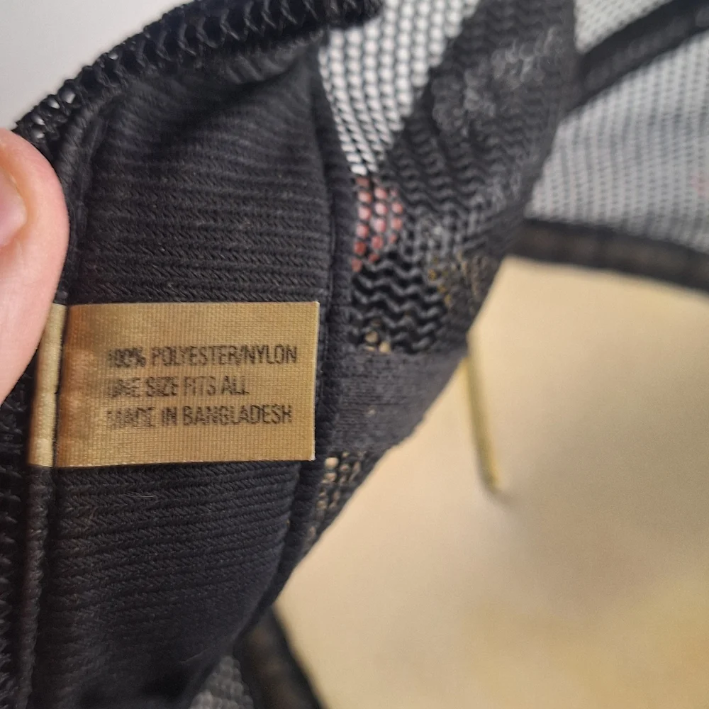 Harley-Davidson Black Trucker Hat with Orange Logo - Picture 6 of 6